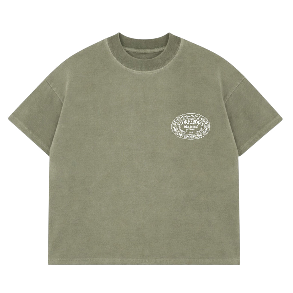 Crest Oak T-Shirt (Washed Olive)