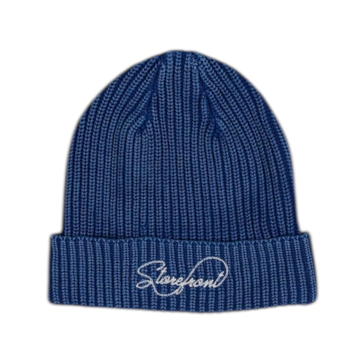 Script Fisherman Beanie (Cobalt)
