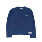 Script Fisherman Knit (Cobalt)