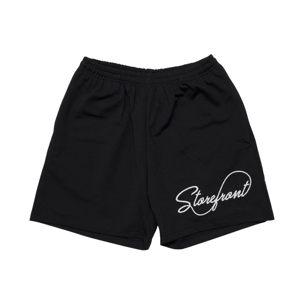 Script Mesh Shorts (Black)