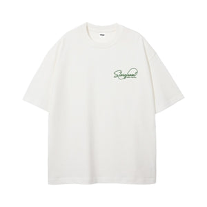 Script Logo Tee (White/Green)