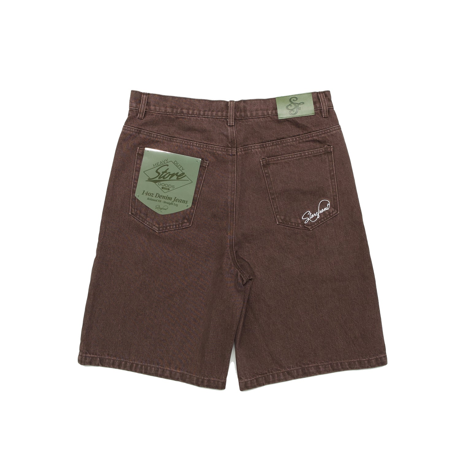 Script Jean Shorts (Brown)