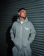 STR Clover Heavyweight Zip Up Hoodie (Grey)