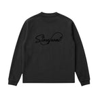 Script Waffle Longsleeve (Charcoal)