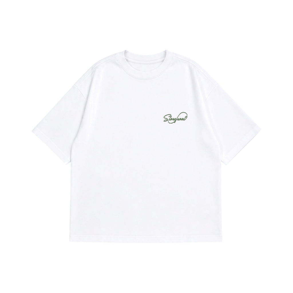 Vintage Script T-Shirt (Washed White)