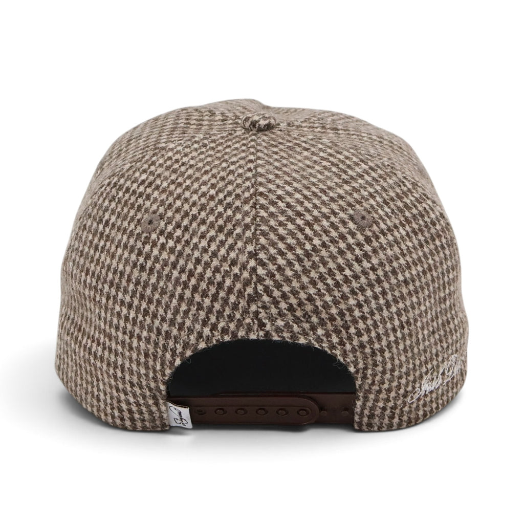 Script Houndstooth Cap (Brown)
