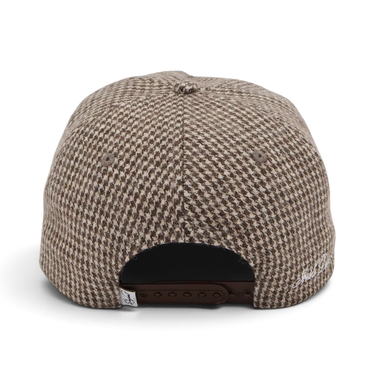 Script Houndstooth Cap (Brown)