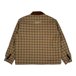 ‘Star’ Lined Flannel Overshirt (Sandstone Brown)