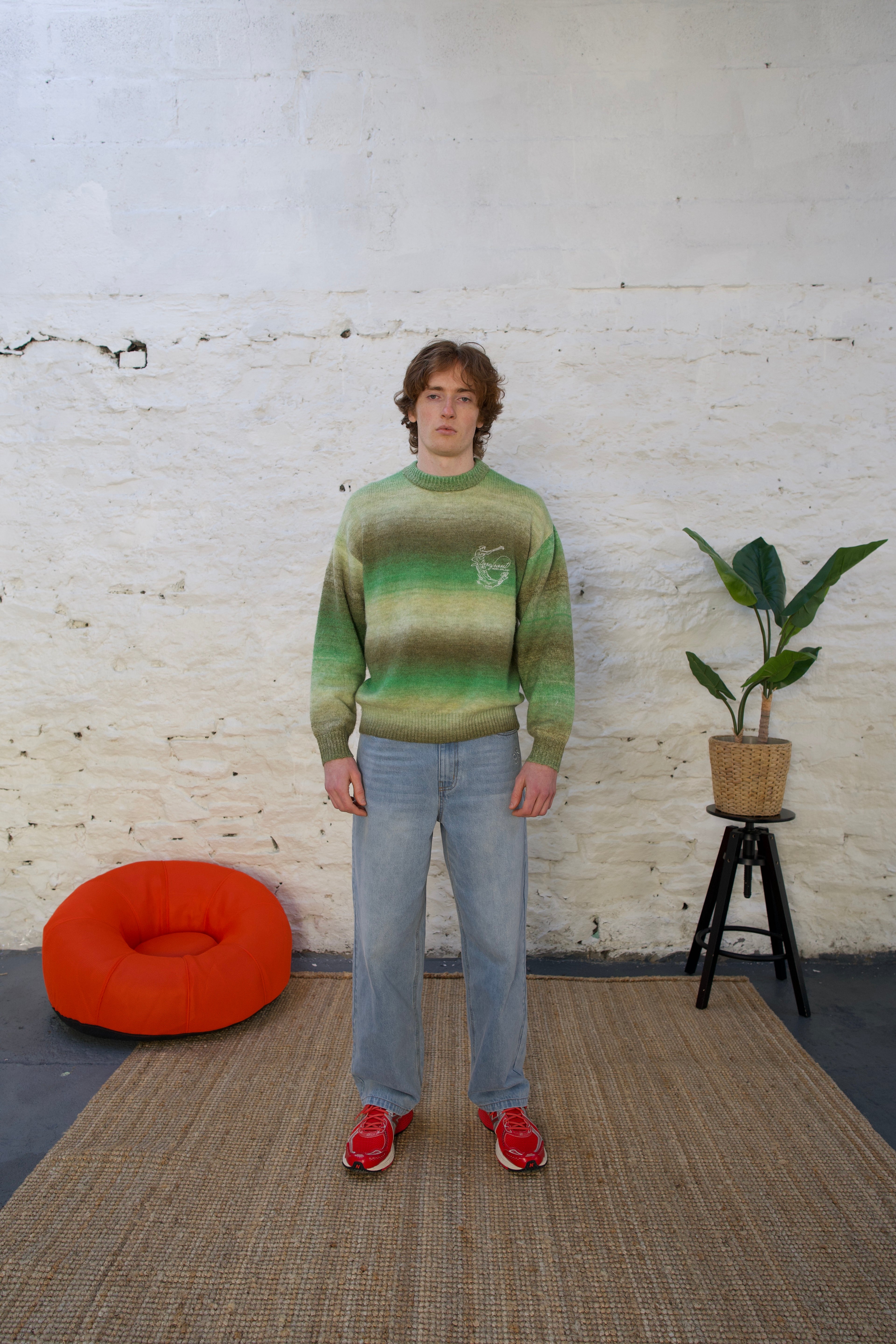 Ombré Mohair Knit (Green)