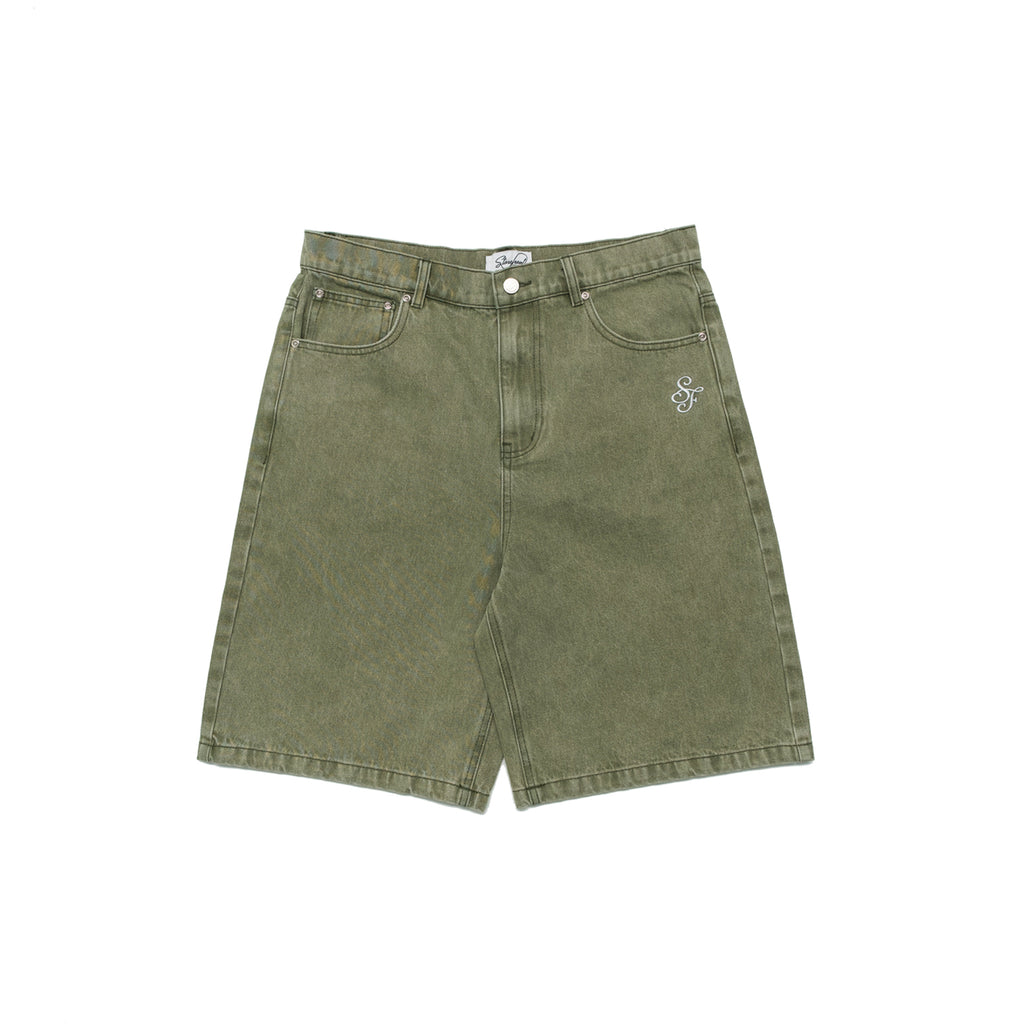 Script Jean Shorts (Green)