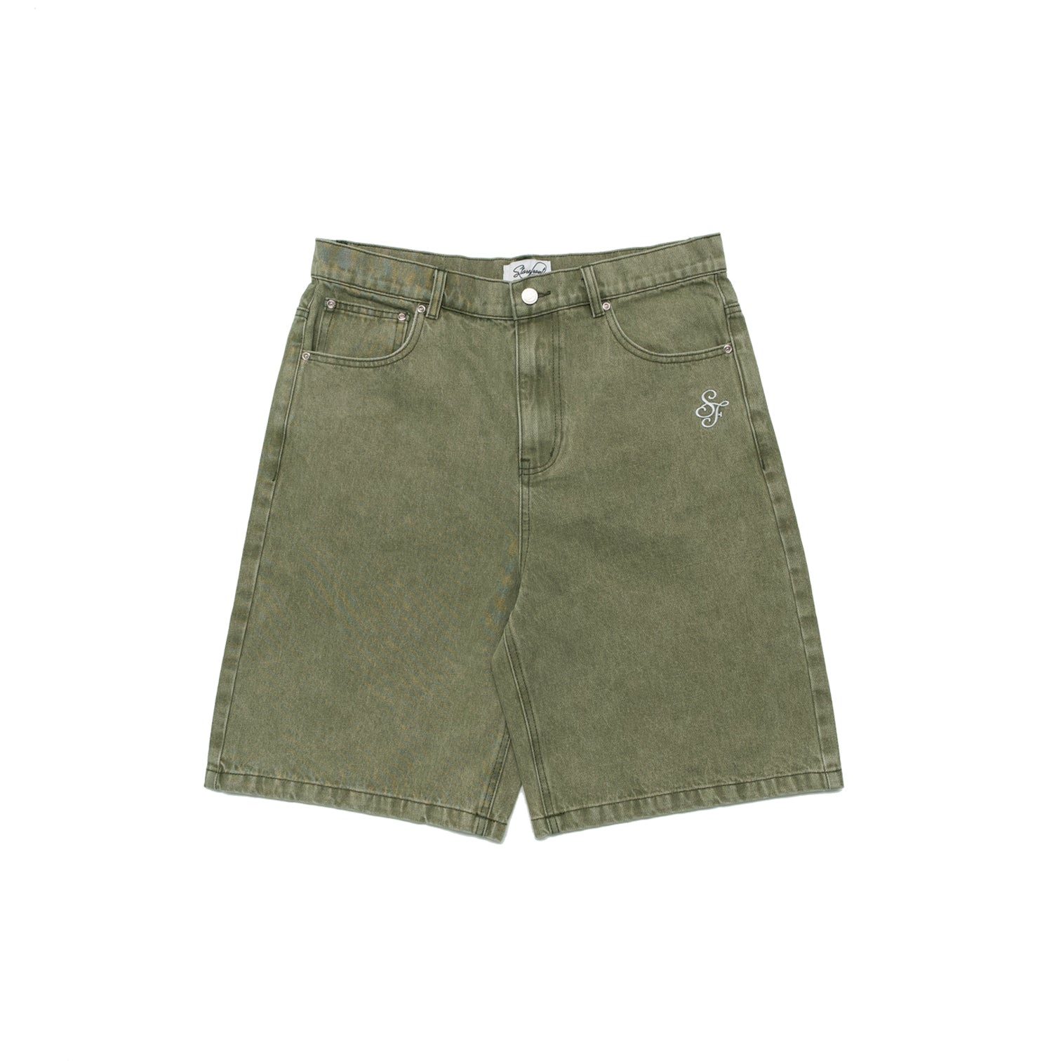 Script Jean Shorts (Green)