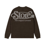 Three Leaf Halftone Waffle (Brown)