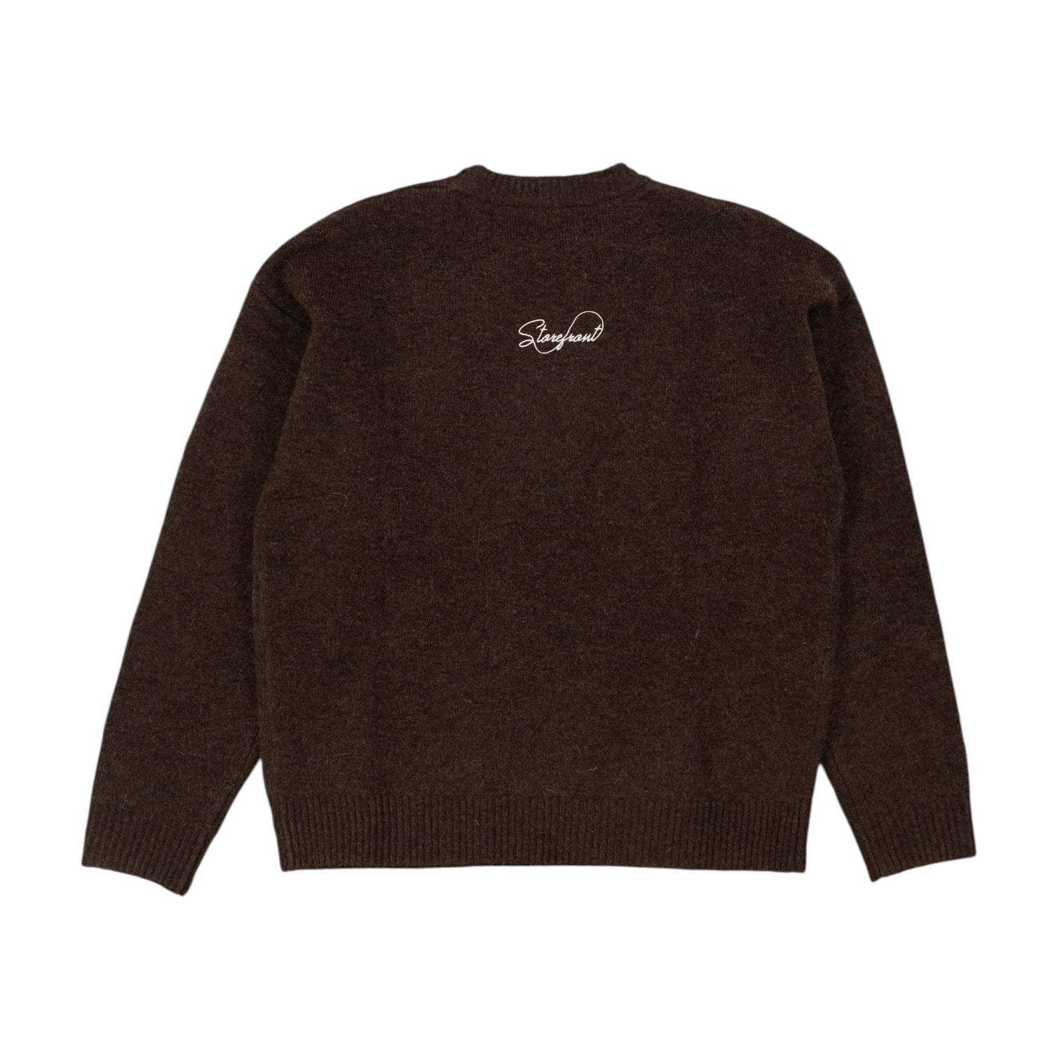 Script Mohair Knit (Brown)