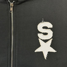 Load image into Gallery viewer, Star Zip Up Hoodie (Charcoal)
