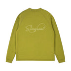 Script Waffle Longsleeve (Lime Green)