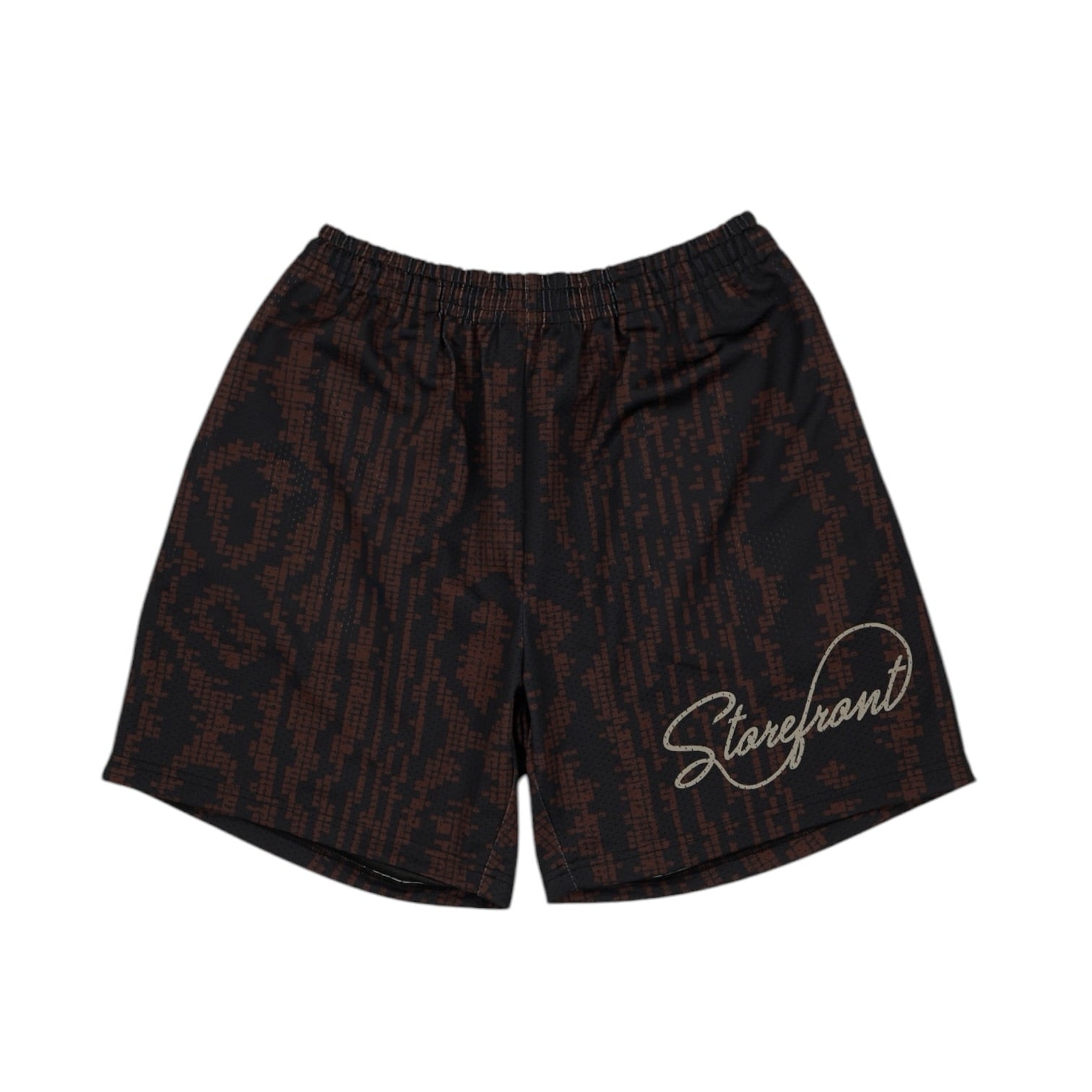 Digi-Snake Mesh Shorts (Brown)
