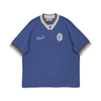 Waffle Jersey Knit Short Sleeve (Blue)