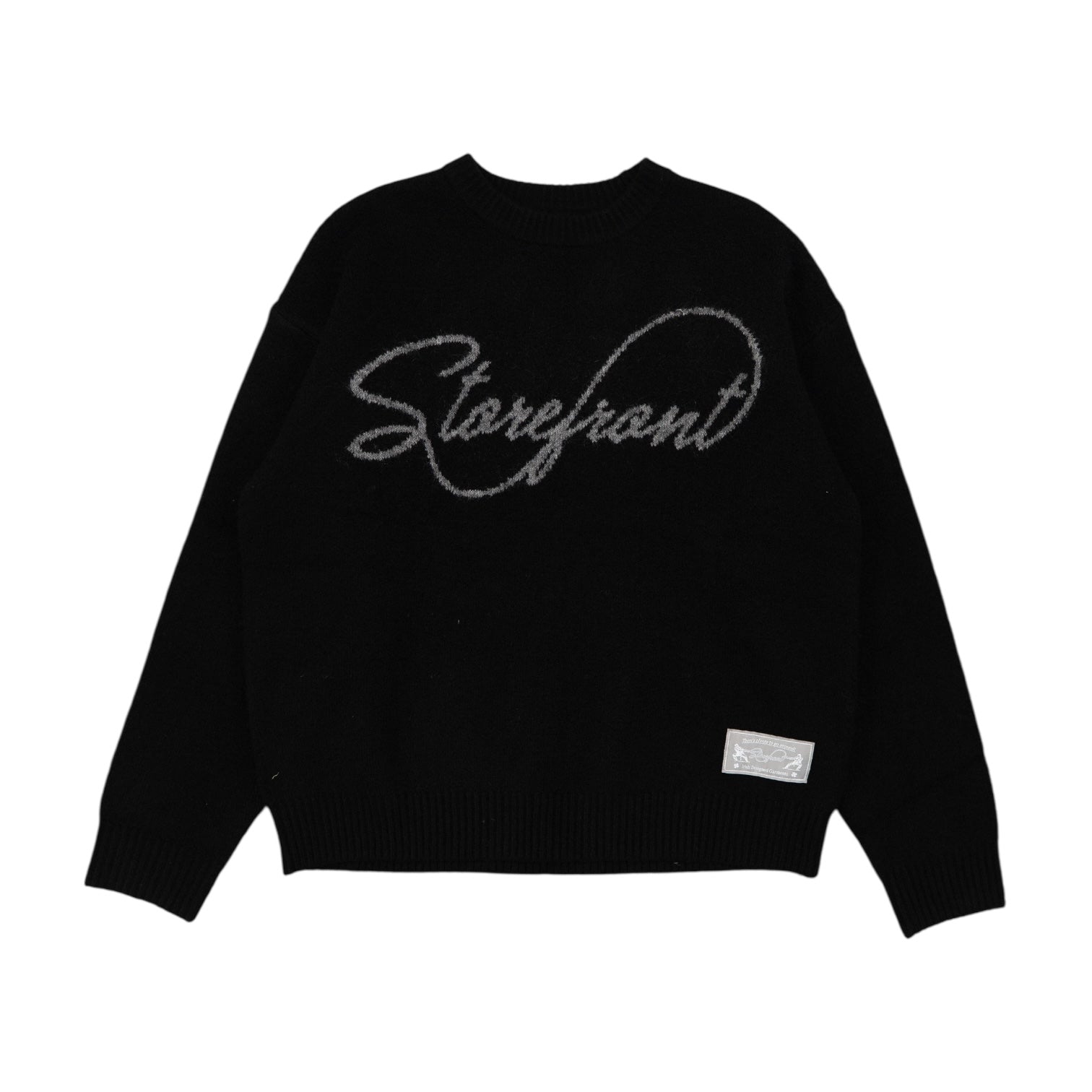 Script Mohair Knit (Black)