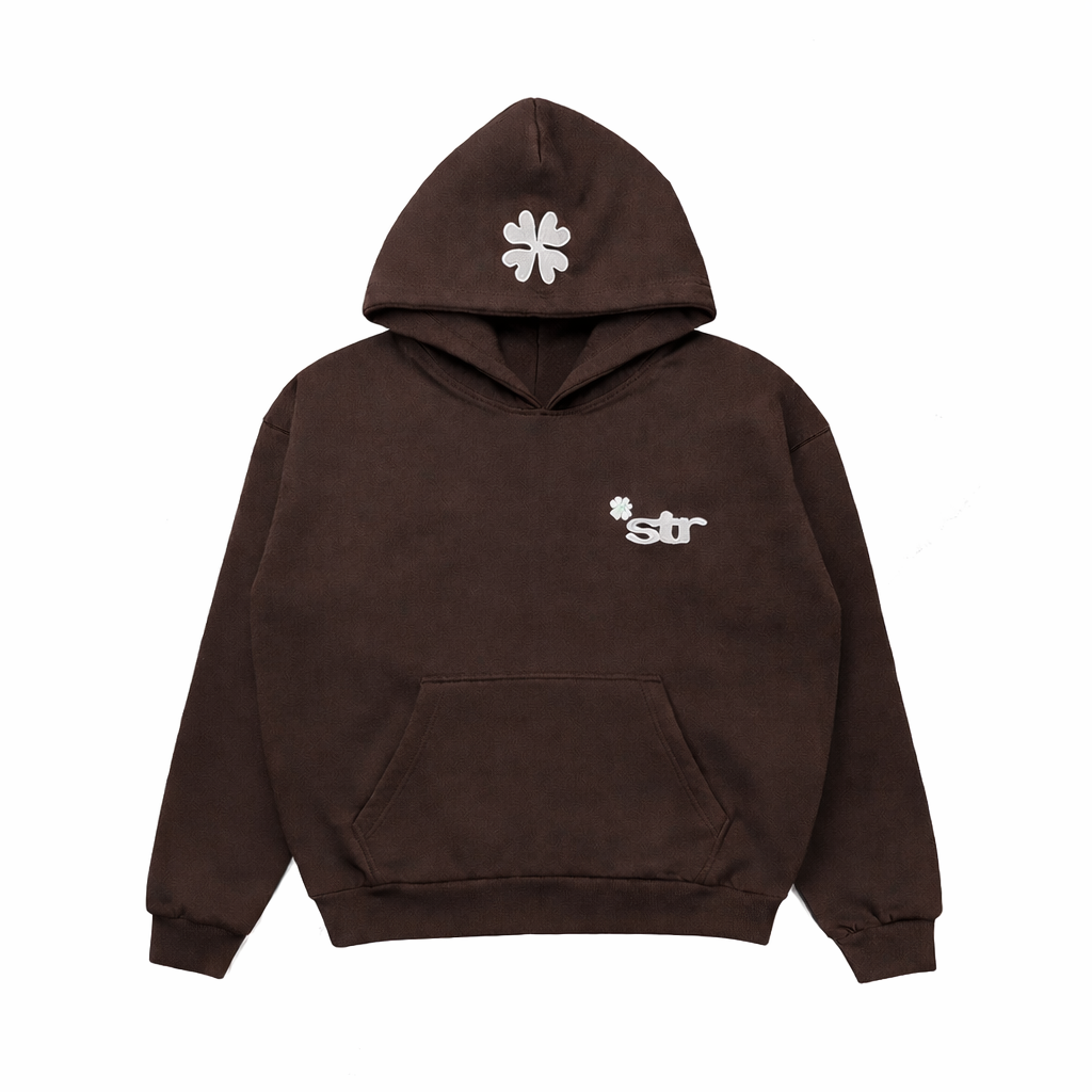 STR Clover Heavyweight Hoodie (Brown)