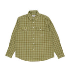 Script Poplin Flannel Shirt (Green)