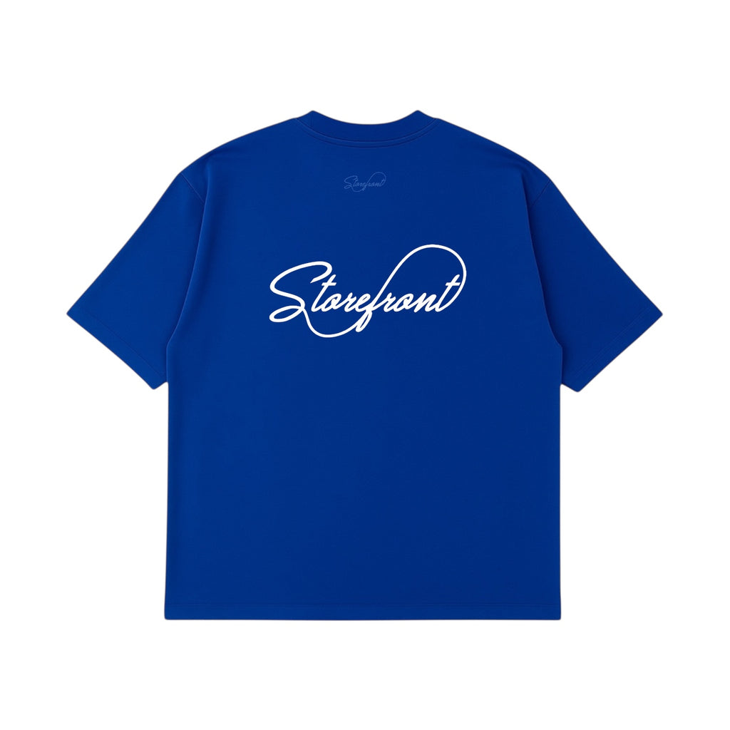 Script T-Shirt (Cobalt)