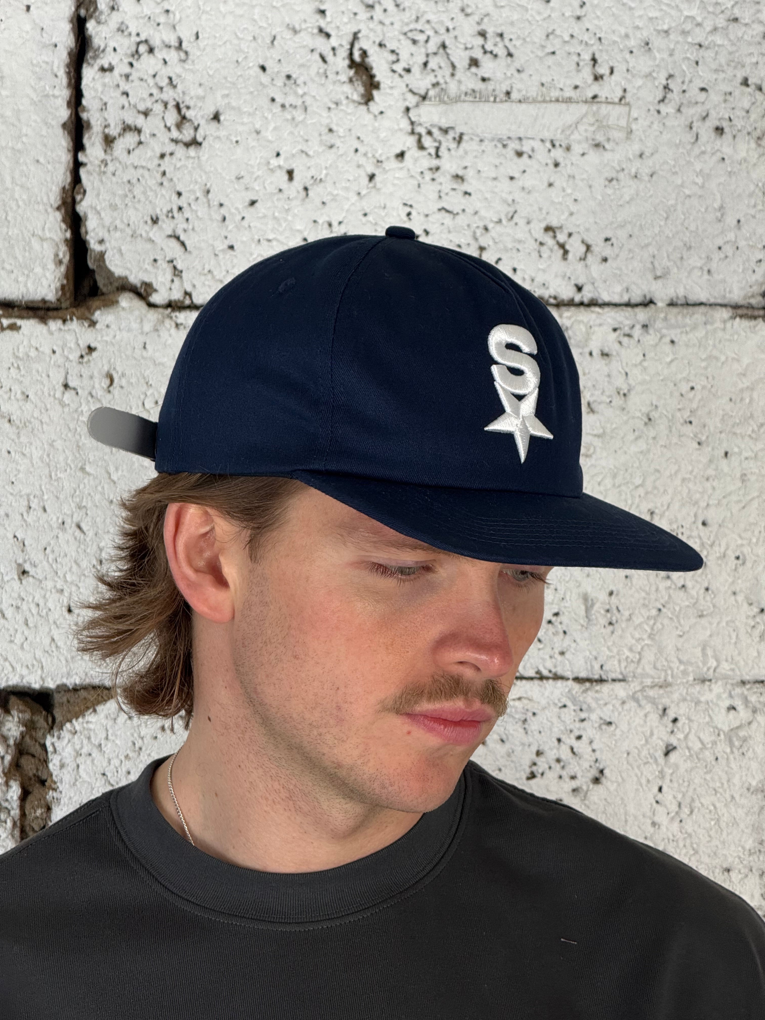 Star 6 Panel Cap (Navy)