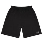 Mini-Script Cotton Shorts (Black)