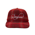 Plaid Script Cap (Red)