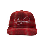 Plaid Script Cap (Red)
