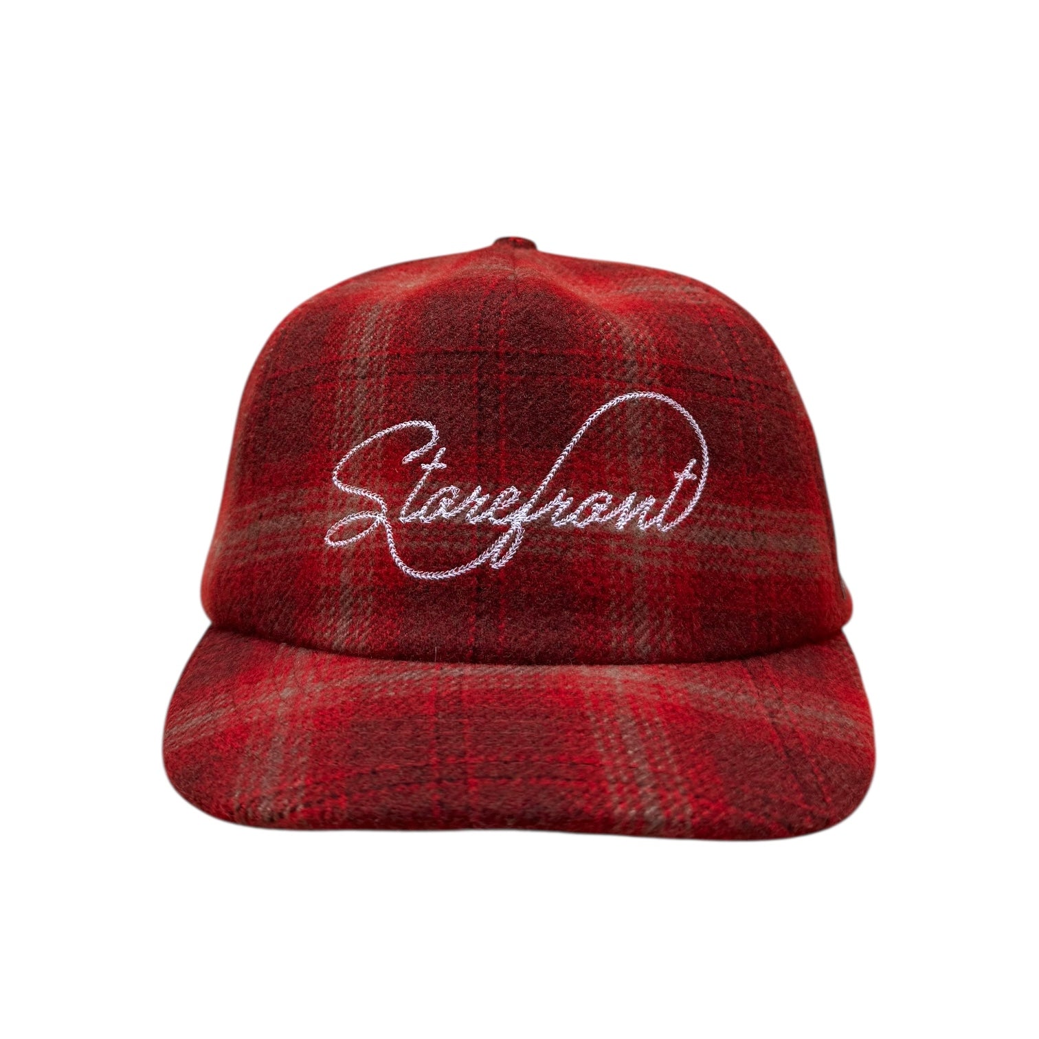 Plaid Script Cap (Red)