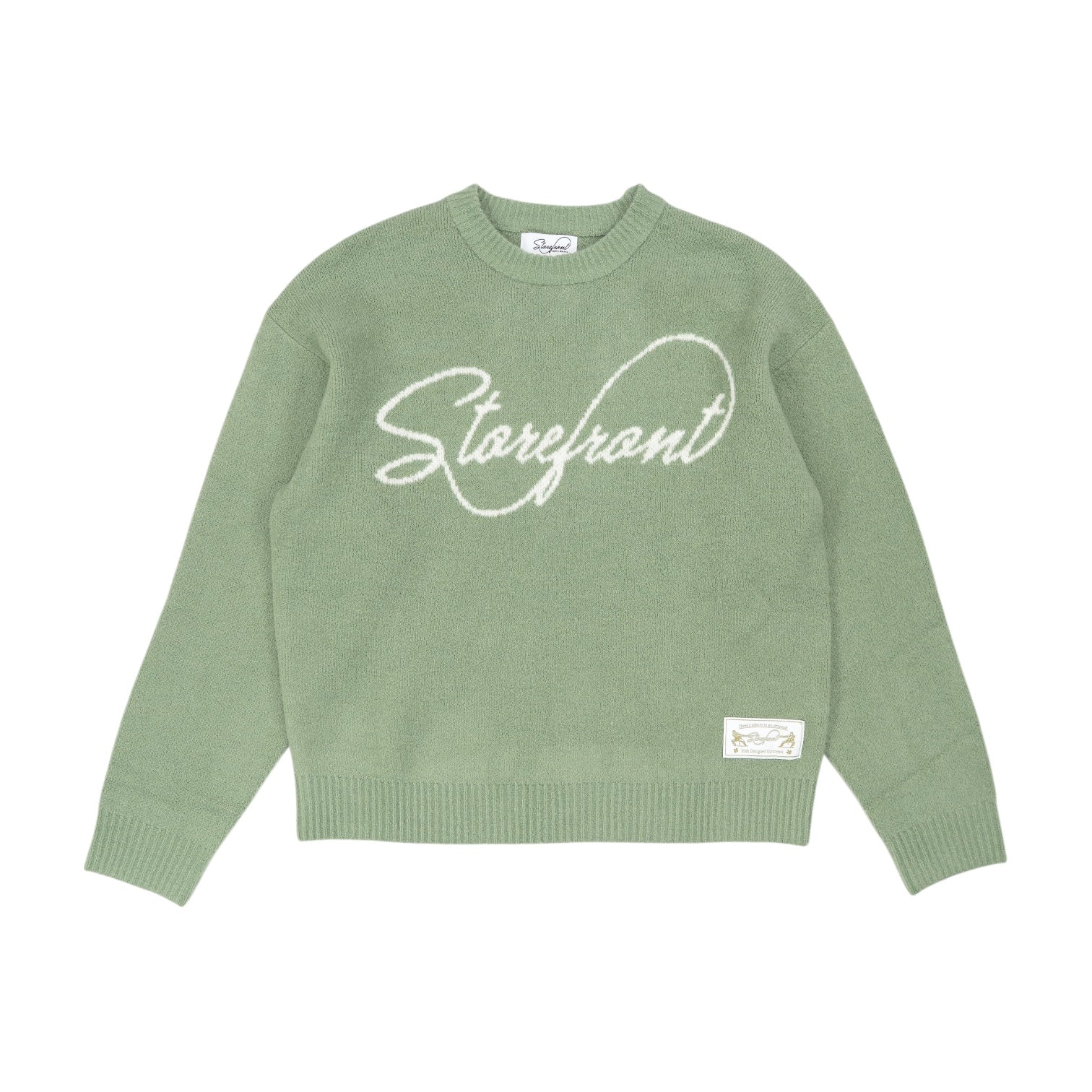 Script Mohair Knit (Sage)