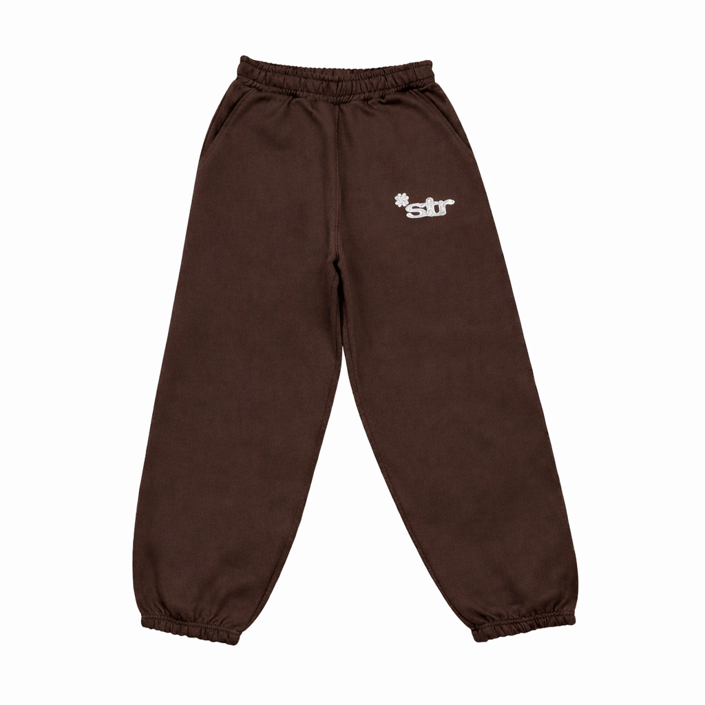 STR Clover Heavyweight Joggers (Brown)