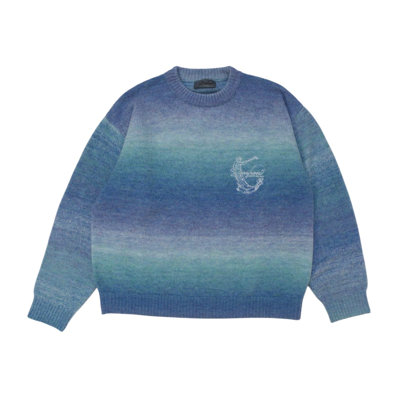 Ombré Mohair Knit (Blue)