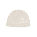 Script Embossed Beanie (Stone)