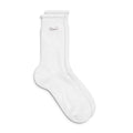 Script Slub Socks (White)