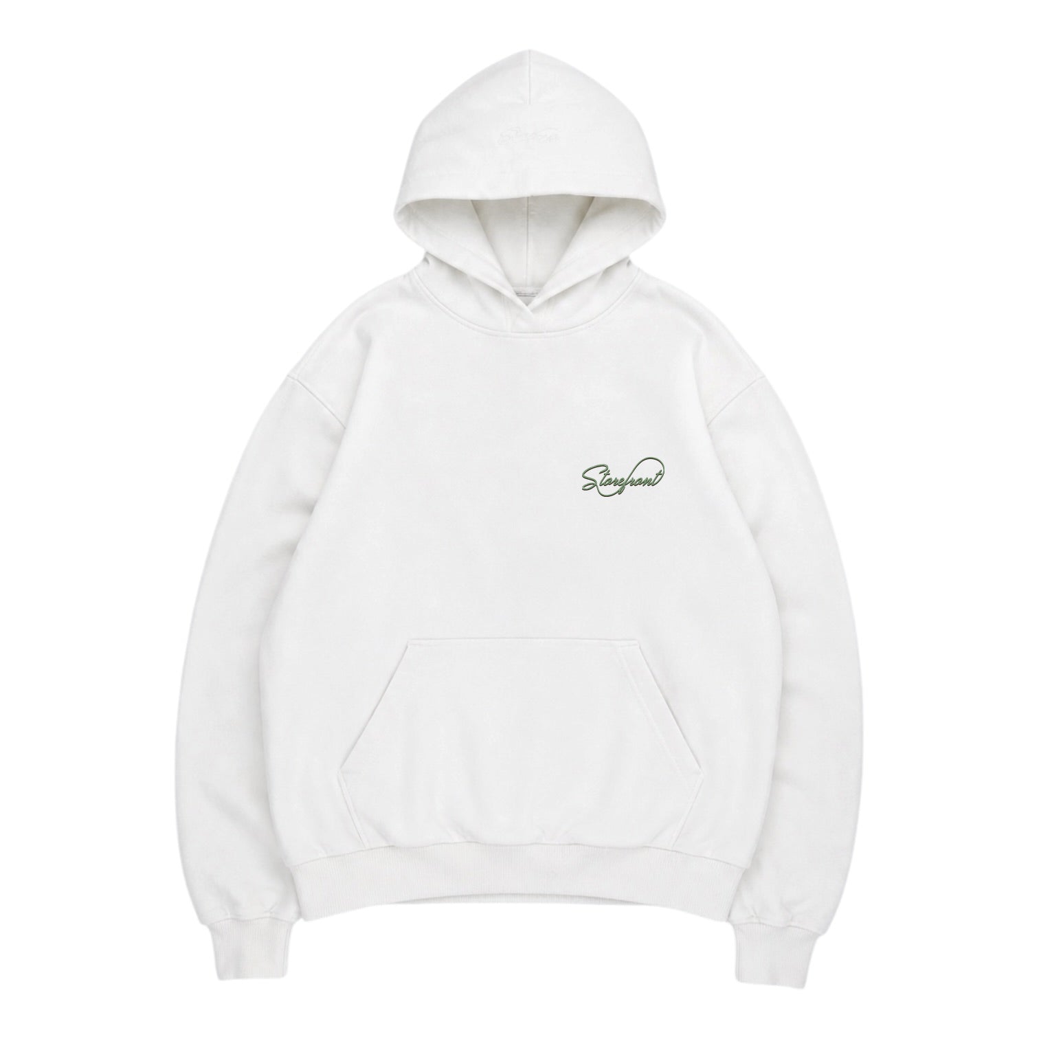 Vintage Script Hoodie (Washed White)