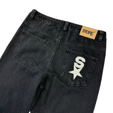 Load image into Gallery viewer, Star Denim Jeans (Black)
