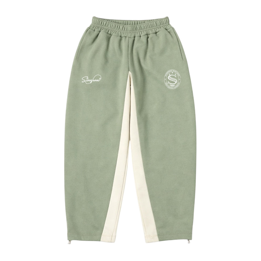 Club Open Cuff Joggers (Olive/Cream)