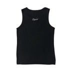 Script Waffle Tank Top (Black)