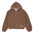 Duck Canvas Zip Up Hoodie (Washed Brown)