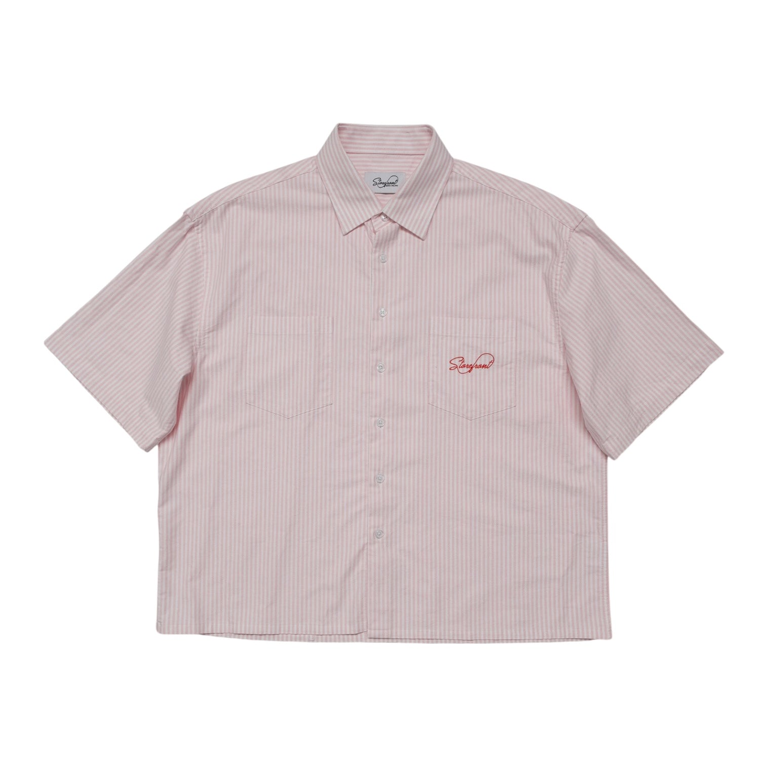 Striped Oxford Shirt (Pink)