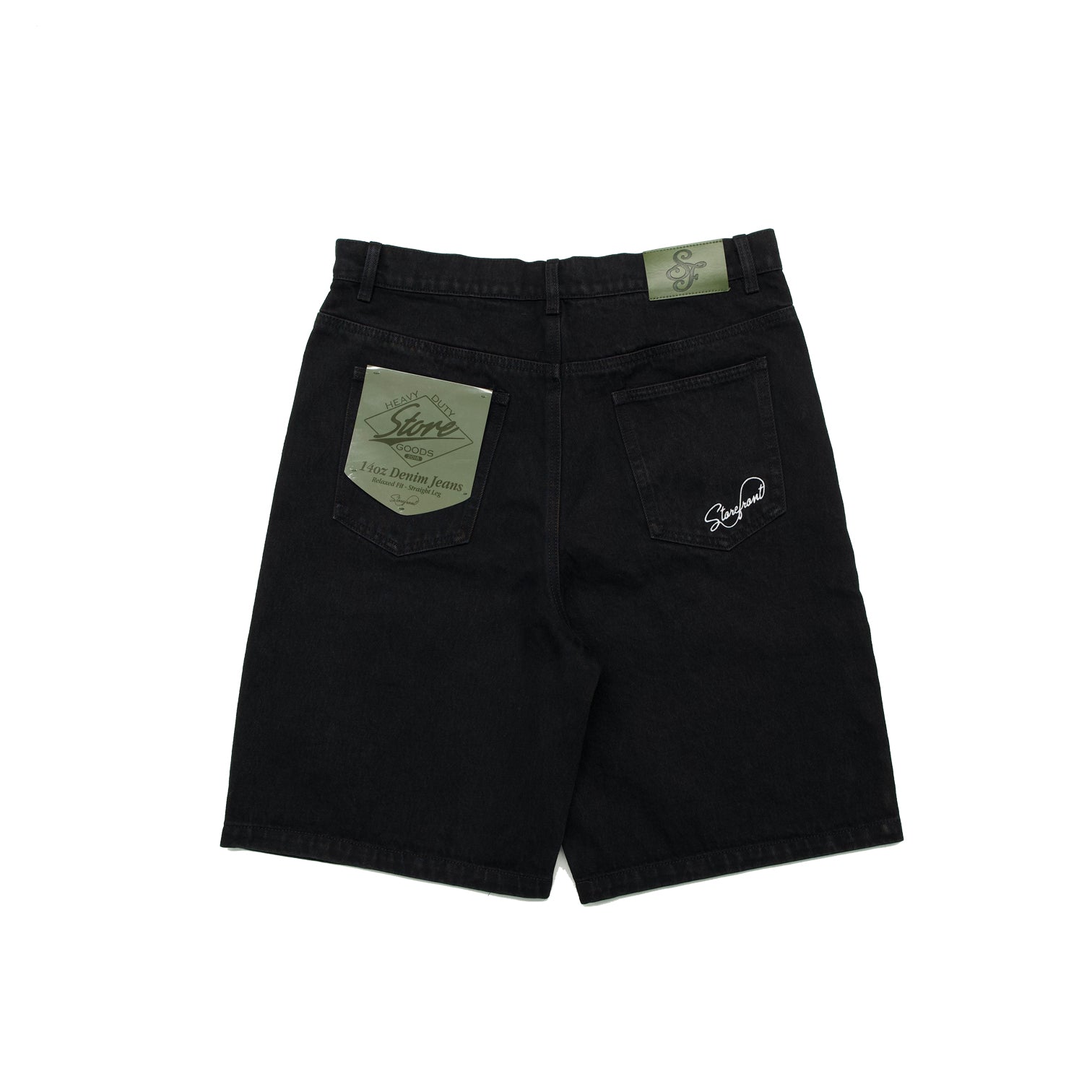 Script Jean Shorts (Black)
