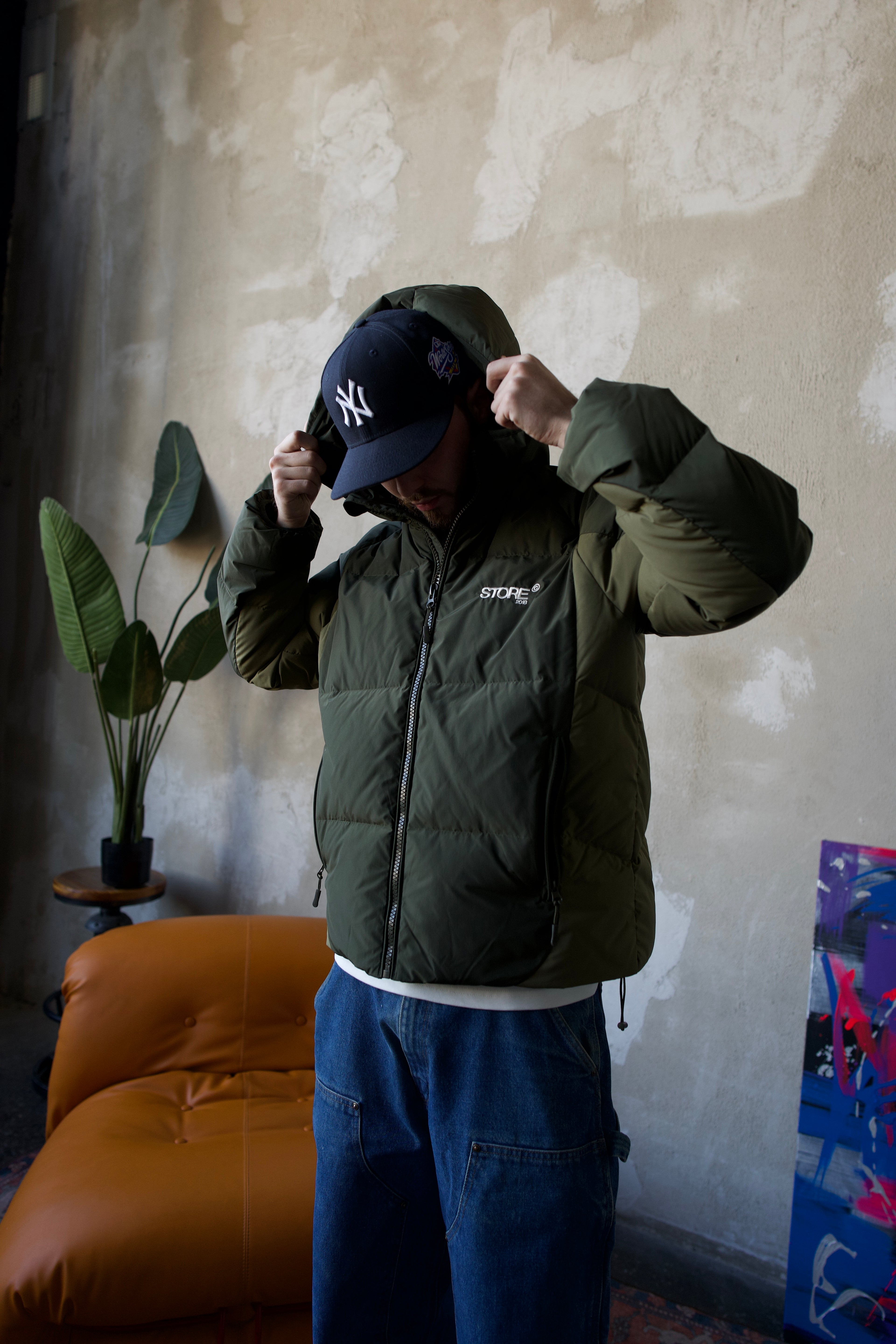 Team Ultra Down Puffer Jacket (Green)