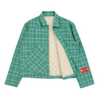 Plaid Lined Overshirt (Green)