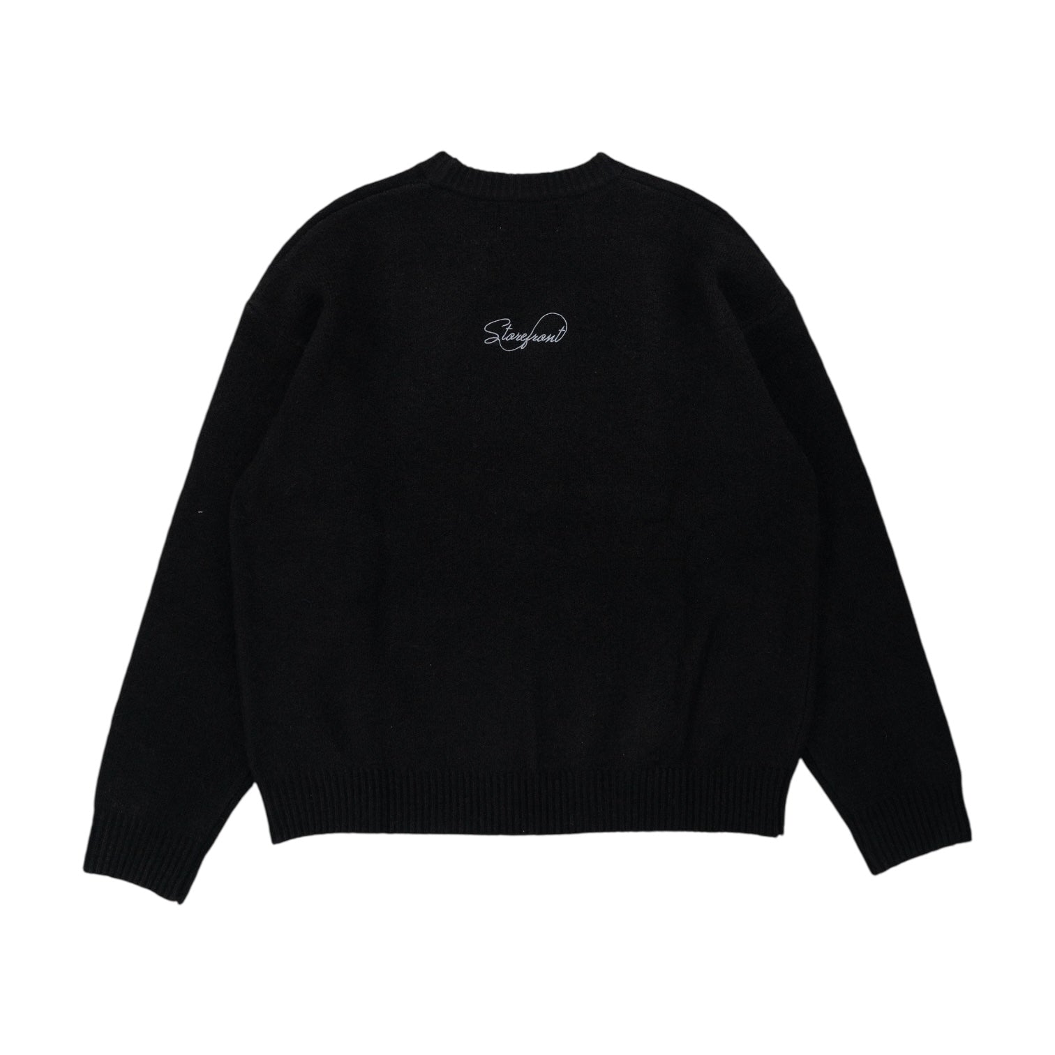 Script Mohair Knit (Black)