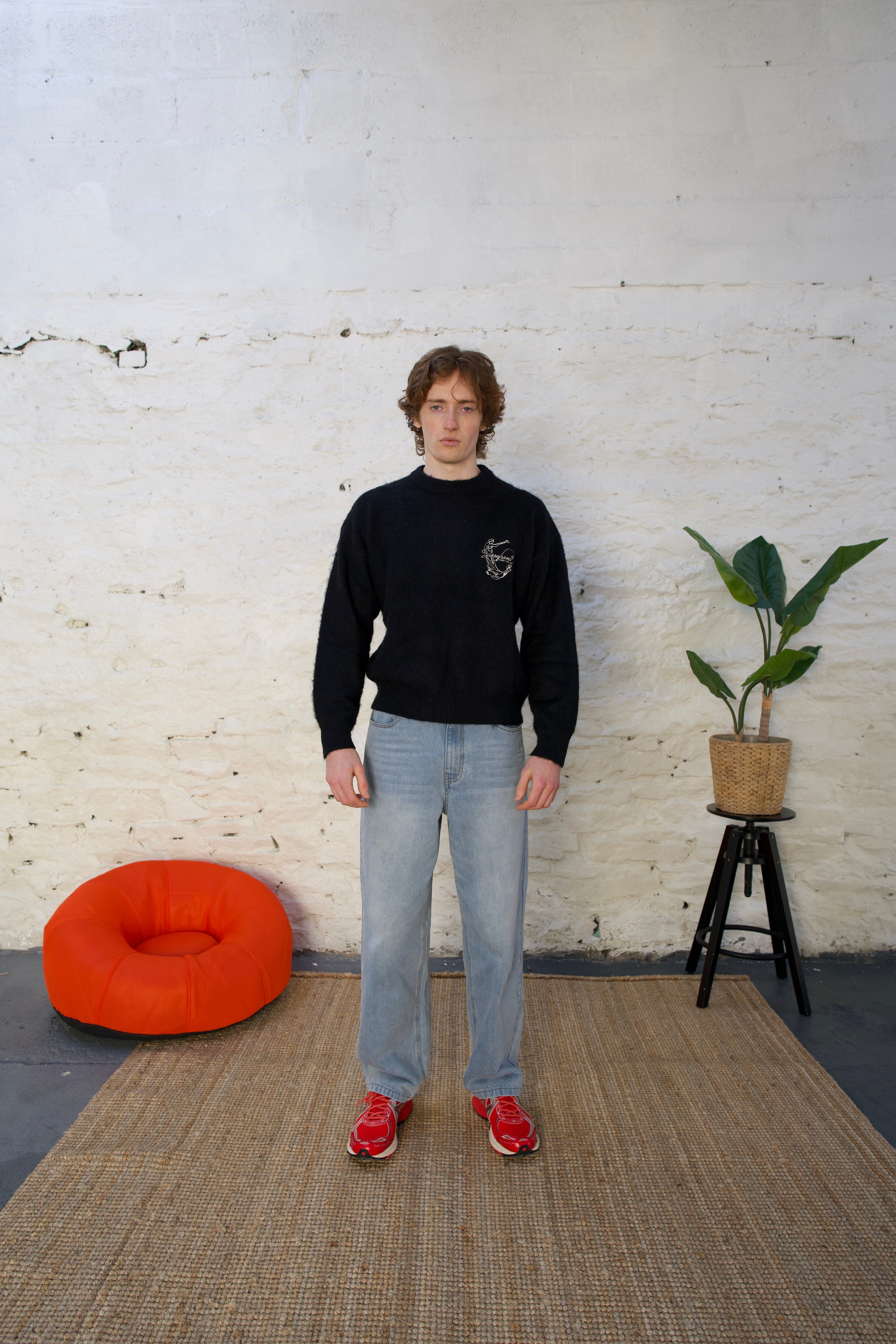 Solid Mohair Knit (Black)