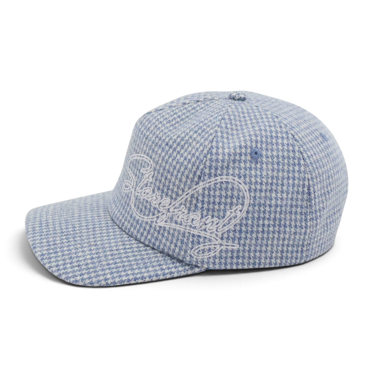 Script Houndstooth Cap (Blue)