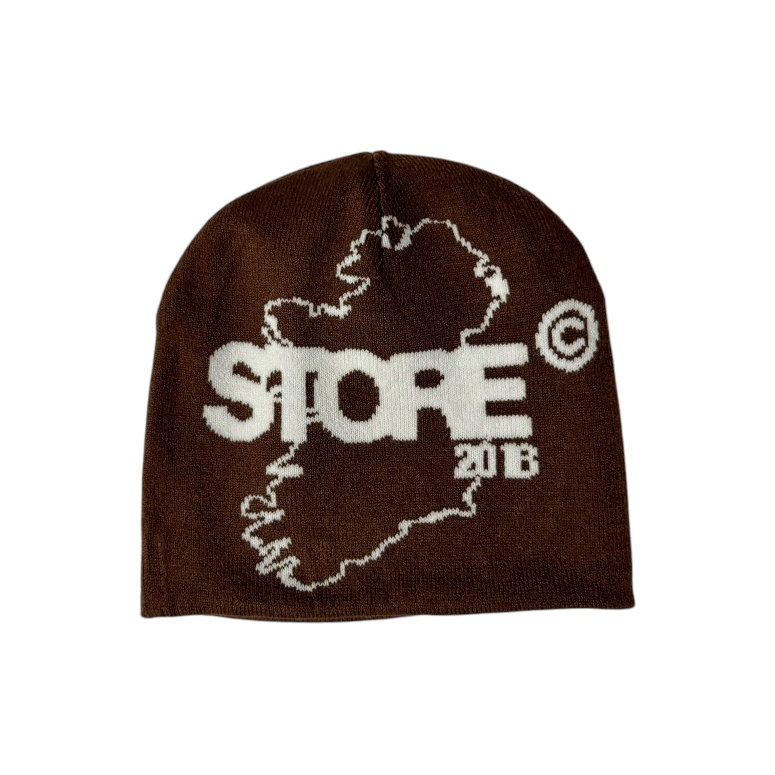 Éire Reversible Skull Beanie (Mocha)