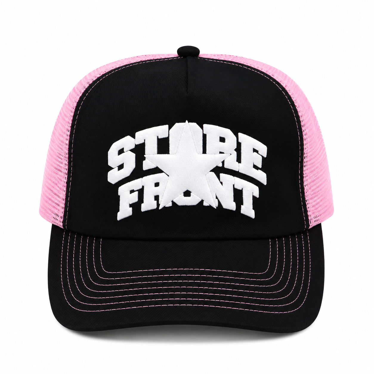 Store Star Trucker Cap (Black/Pink)