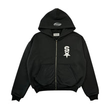 Load image into Gallery viewer, Star Zip Up Hoodie (Charcoal)
